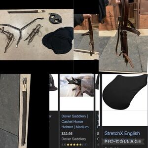ADDED girth, bridle, halter decour,breast collar, transport helmet, saddle cover
